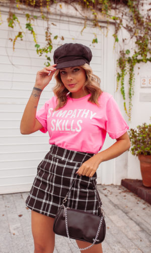 T-Shirt Sympath  - Pink Neon