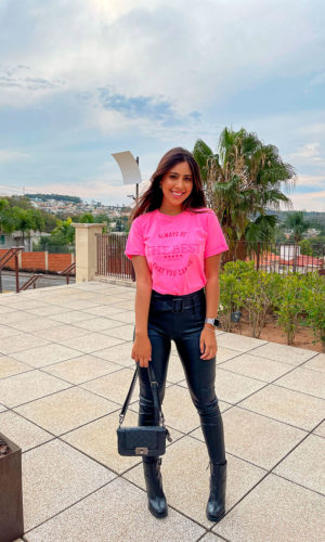 T-Shirt The Best- Rosa Pink Neon